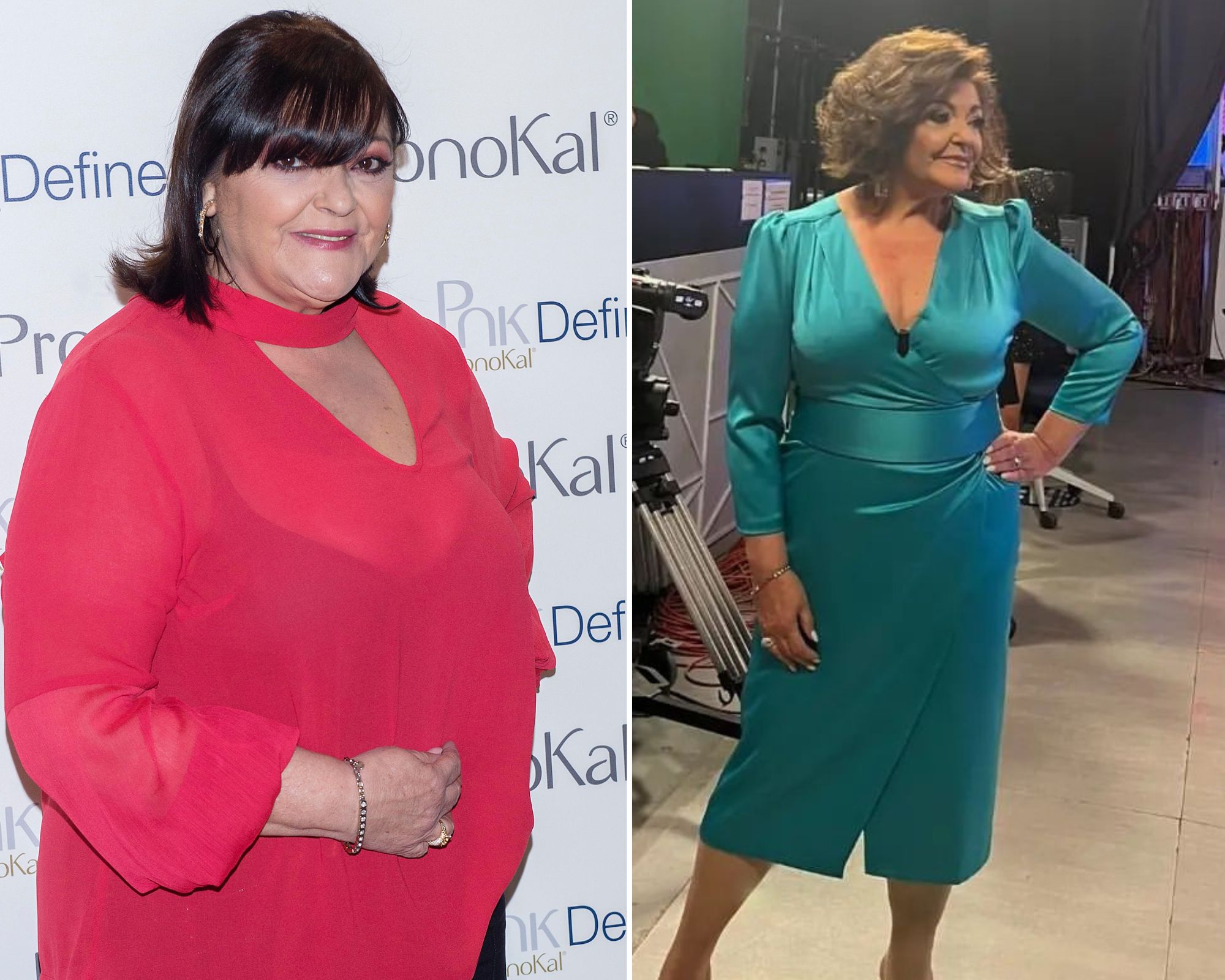 Charo Reina antes y después de perder 35 kilos.