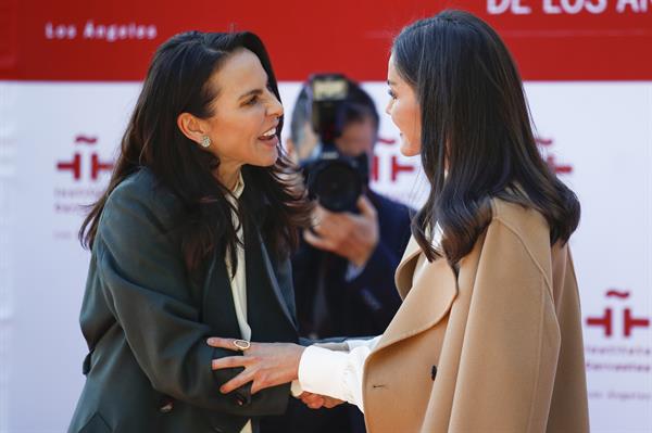 Kate del Castillo y la reina Letizia en la inauguración del Instituto Cervantes de LA.