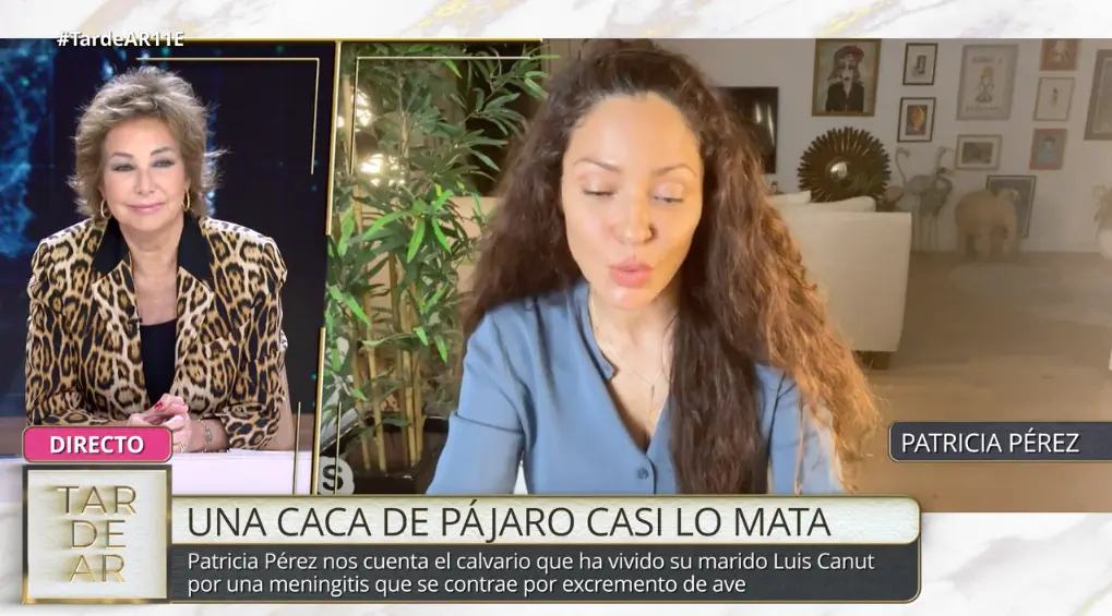 Patricia Pérez en conexión con TardeAR para hablar de la enfermedad de su marido