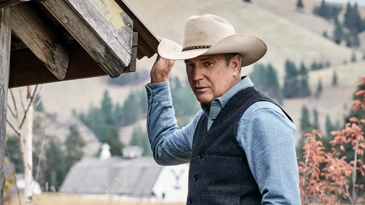 Kevin Costner en un papel reciente en la serie Yellowstone.