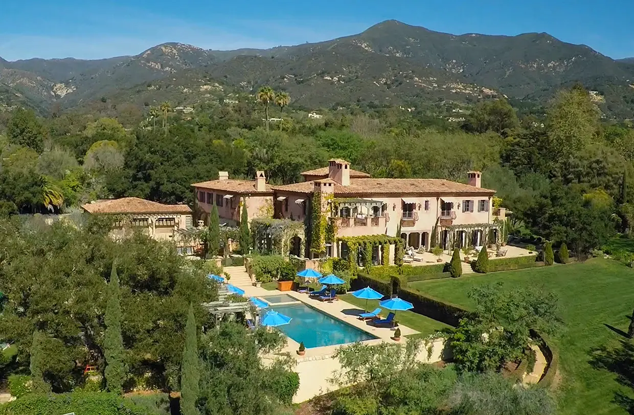 Mansión de Harry y Meghan en Montecito.