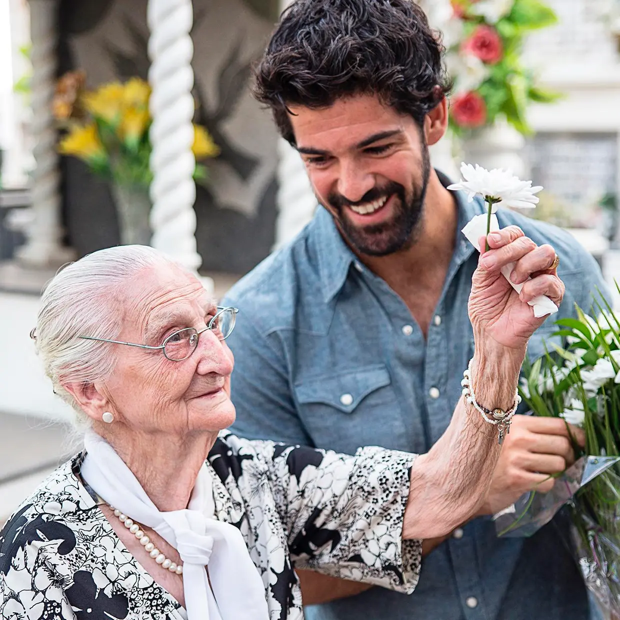 Miguel Ángel Muñoz con la Tata.