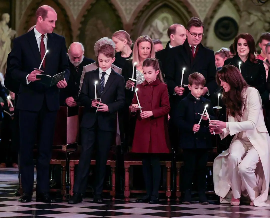 kate middleton y guillermo con sus hijos