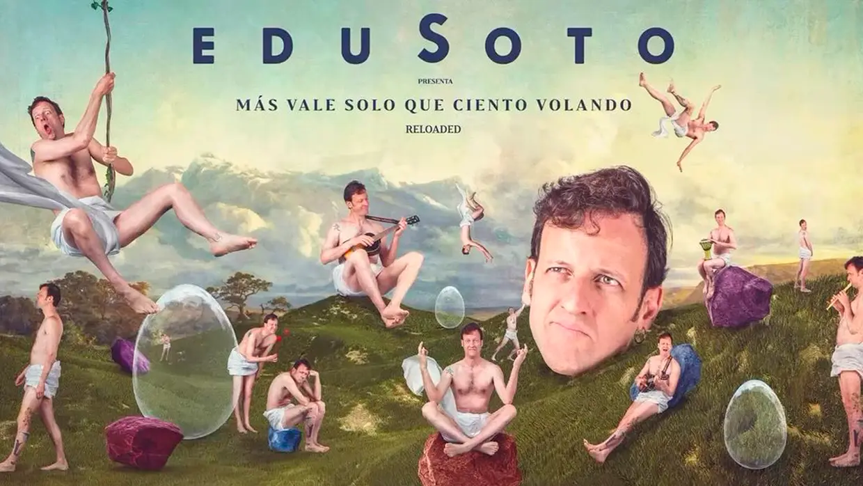 Edu Soto en el cartel de su nuevo show.