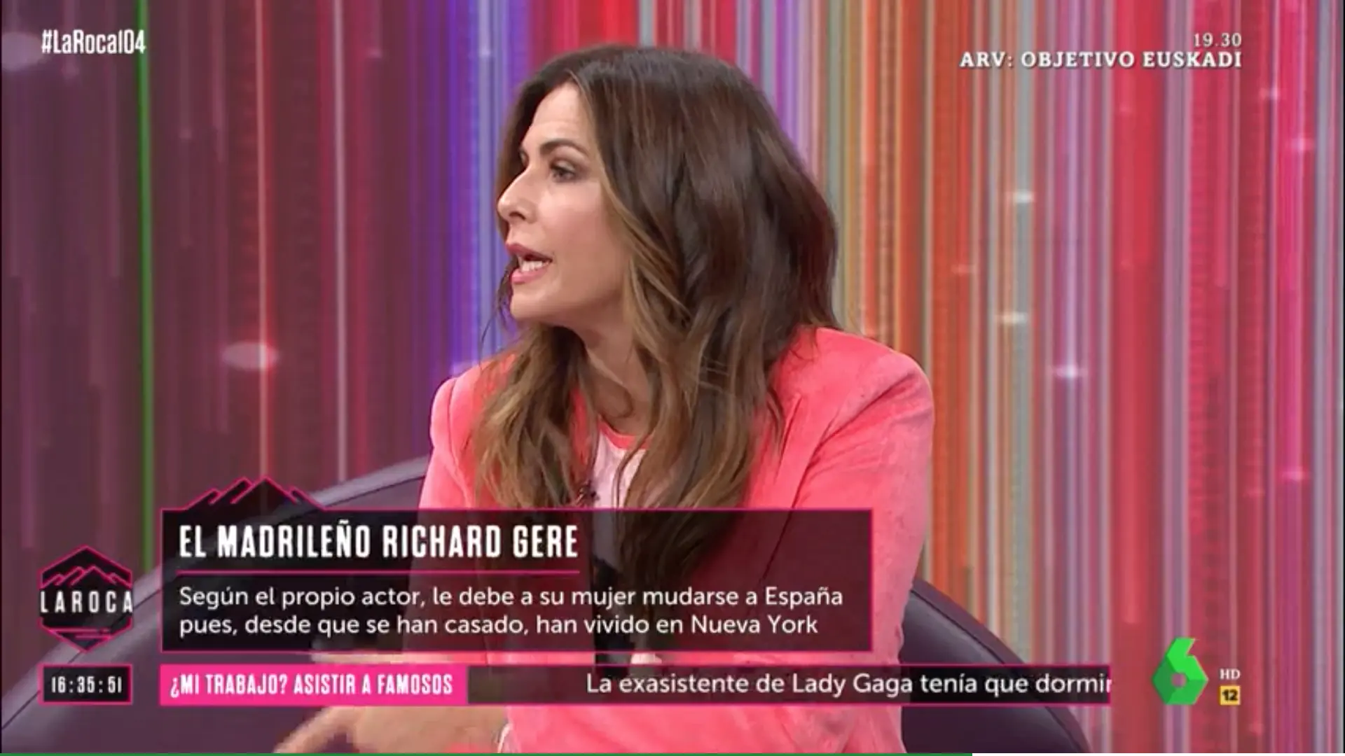 Nuria Roca, en el programa 'La Roca', hablando sobre Richard Gere.