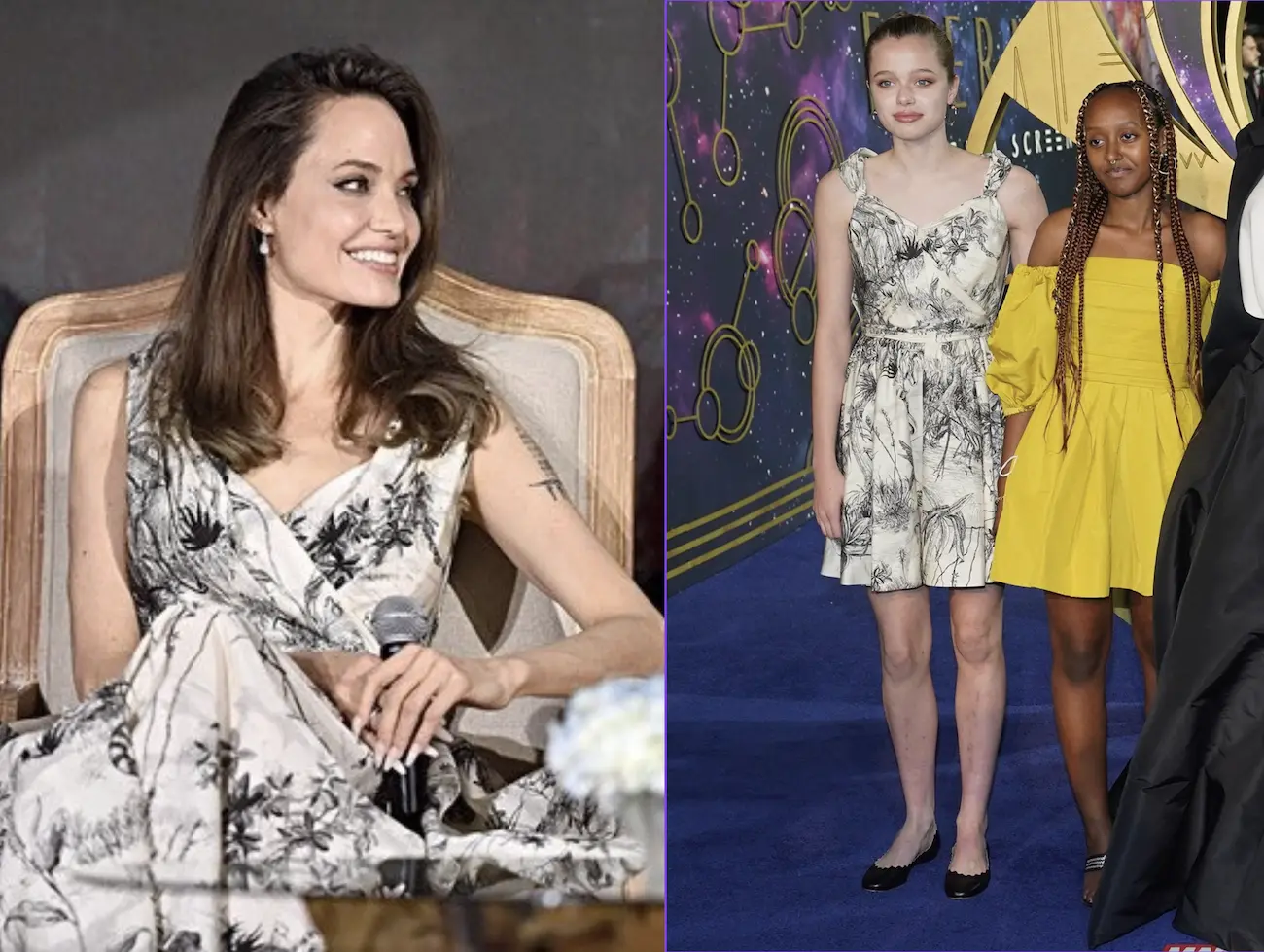 Angelina Jolie Hija Shiloh mismo vestido