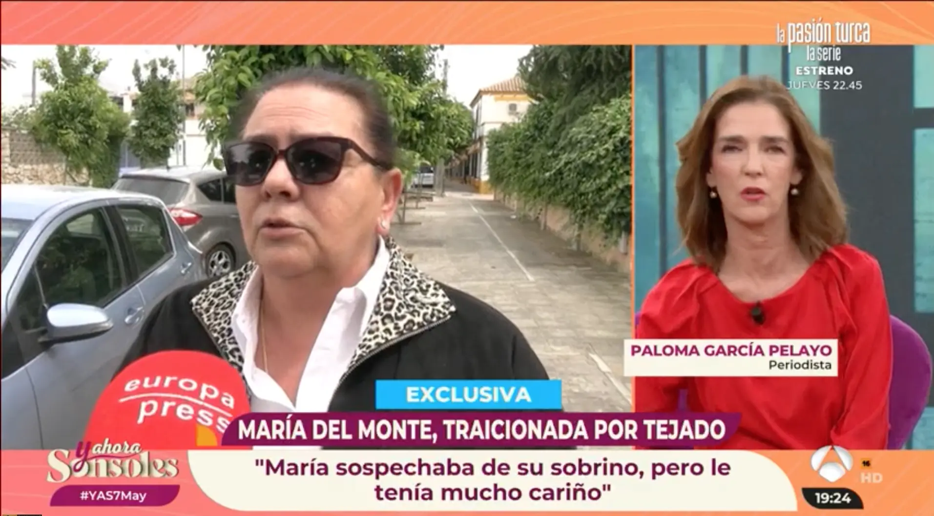 Paloma García Pelayo explica la reacción de María del Monte.