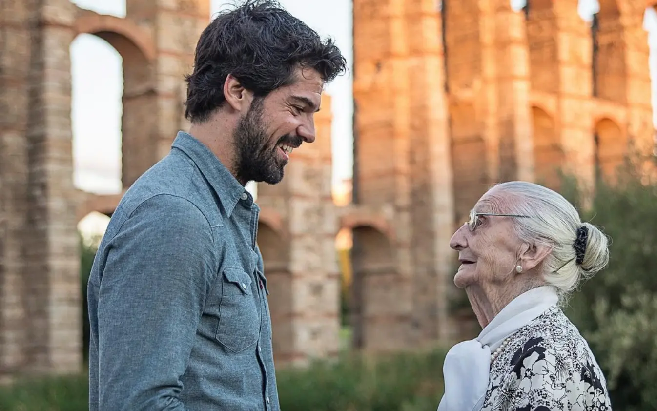 Miguel Ángel Muñoz con su tata.