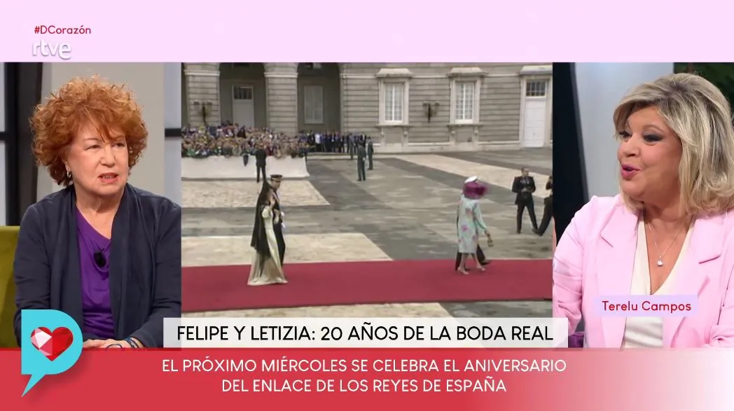 Terelu habla de la reina Letizia en 'D Corazón'.