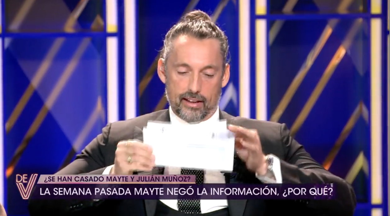 Certificado boda Julián Muñoz y Mayte Zaldívar