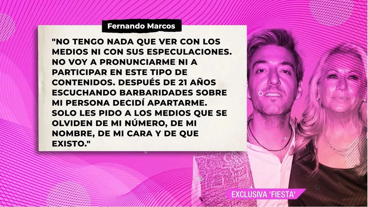 Fernado Marcos habla para 'Fiesta'.