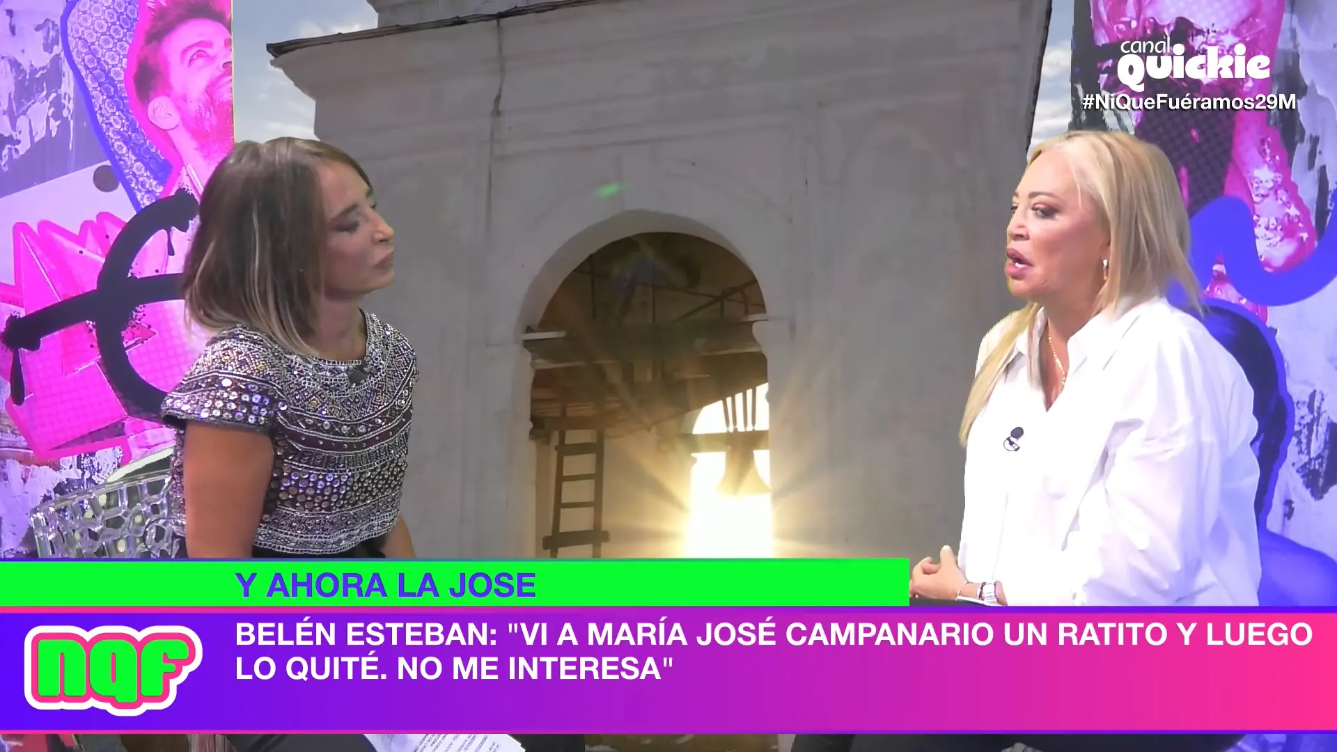 Belén Esteban y María Patiño en 'Ni que fuéramos'.