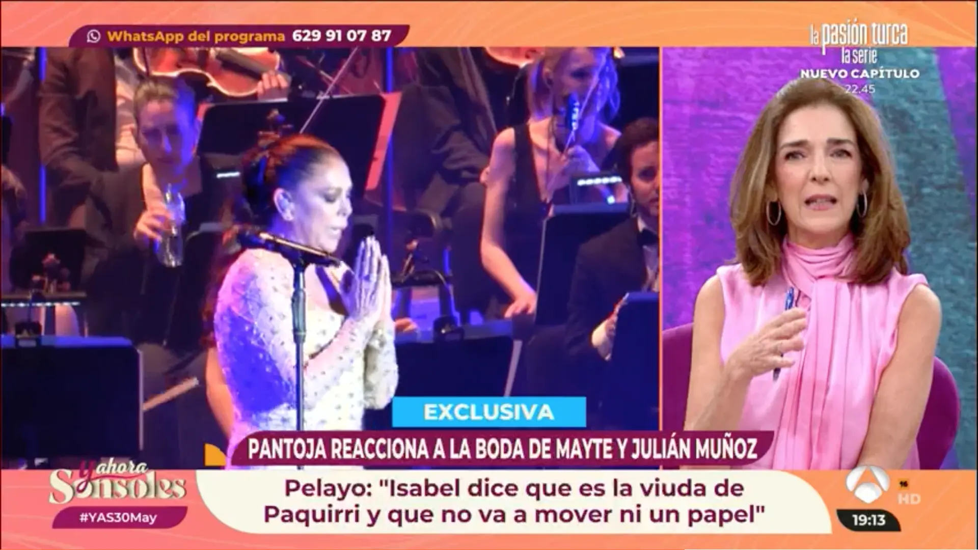 Isabel Pantoja reacción boda Julián Muñoz y Mayte Zaldívar - Paloma García Pelayo