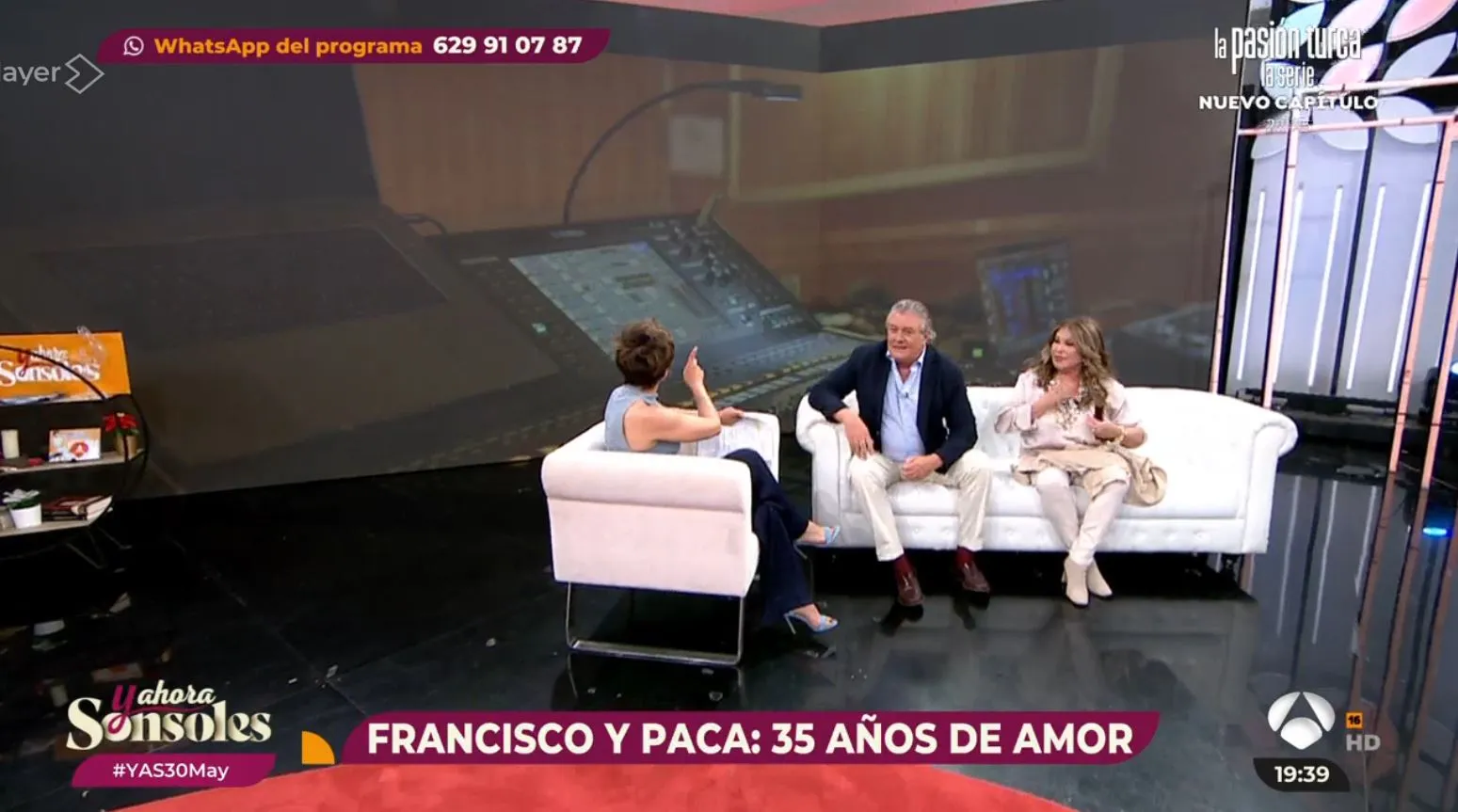 Francisco y su mujer, Paca, en 'Y ahora, Sonsoles'.