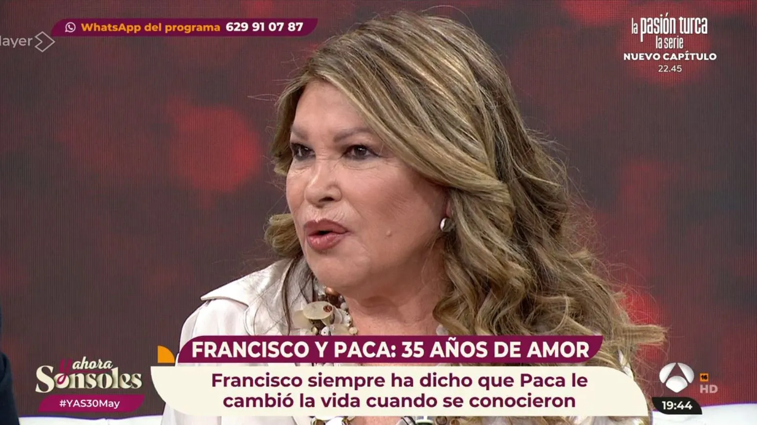 Francisco y su mujer, Paca, en 'Y ahora, Sonsoles'.