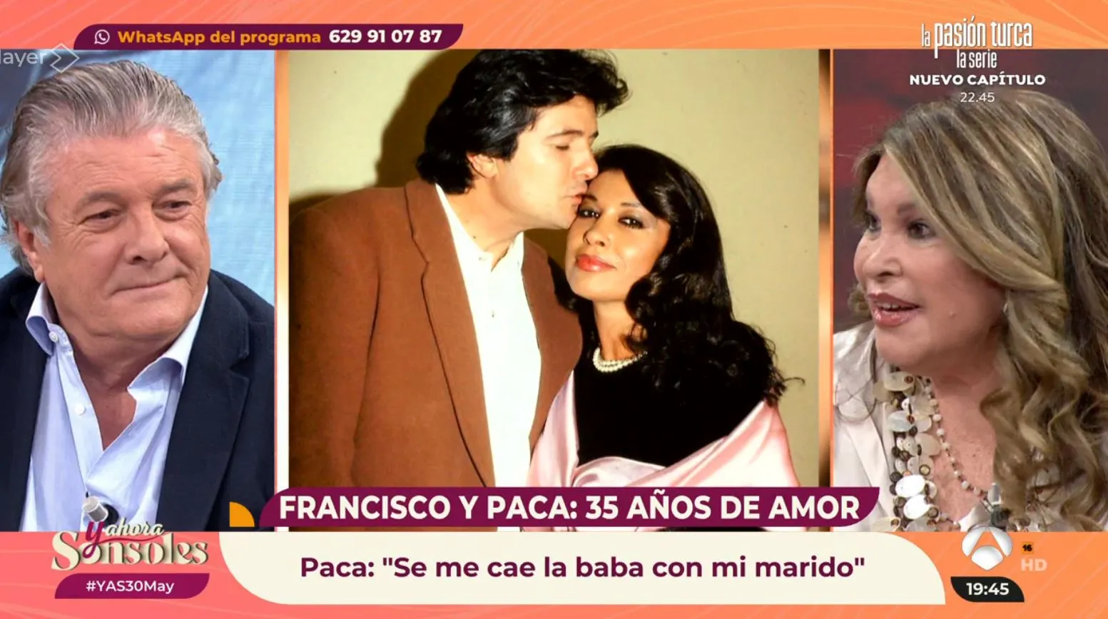 Francisco y su mujer, Paca, en 'Y ahora, Sonsoles'.