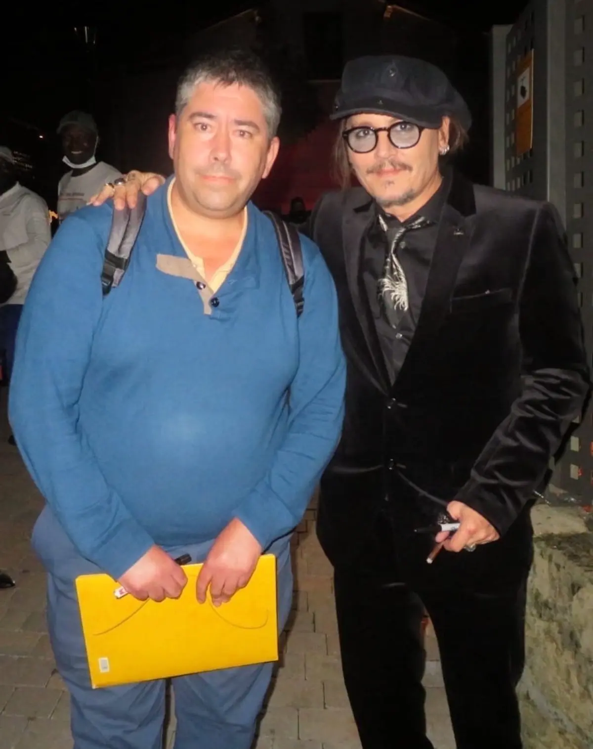 Ander Azcárate con Joihnny Depp