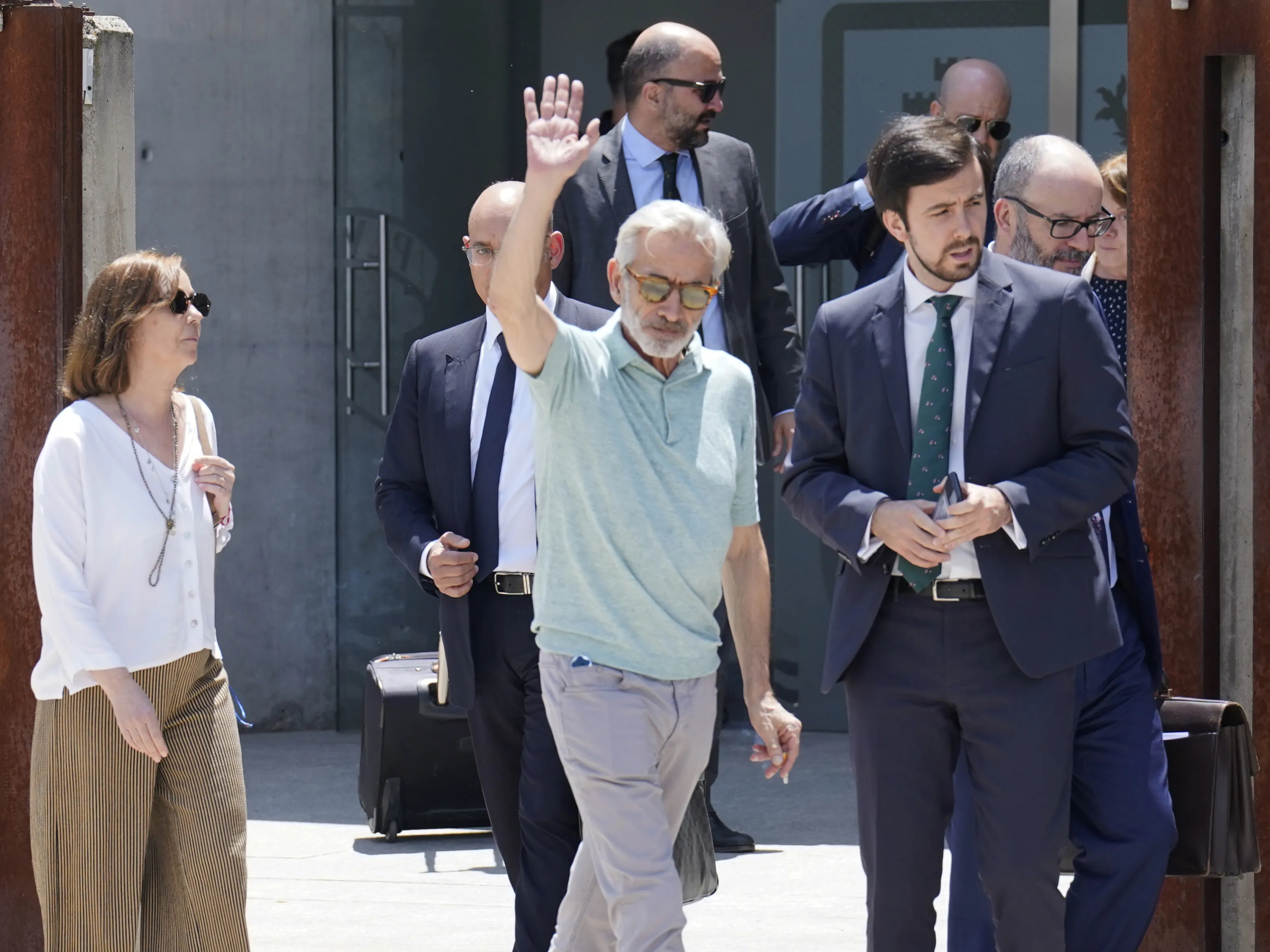 Imanol Arias a la salida del juicio por el caso Nummaria.