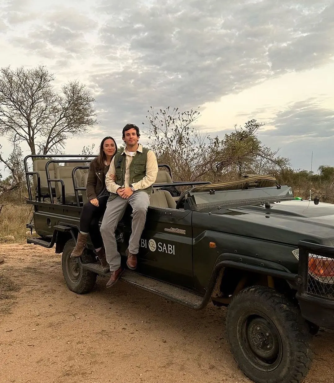 Luna de miel de Tamara e Iñigo en África. La pareja realizó un safari durante su luna de miel.