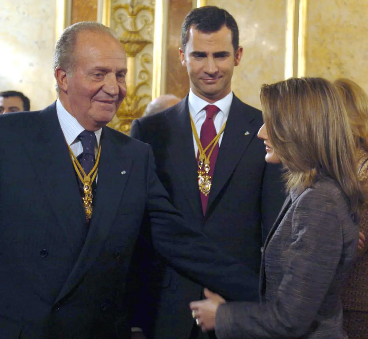 Rey emerito con Letizia