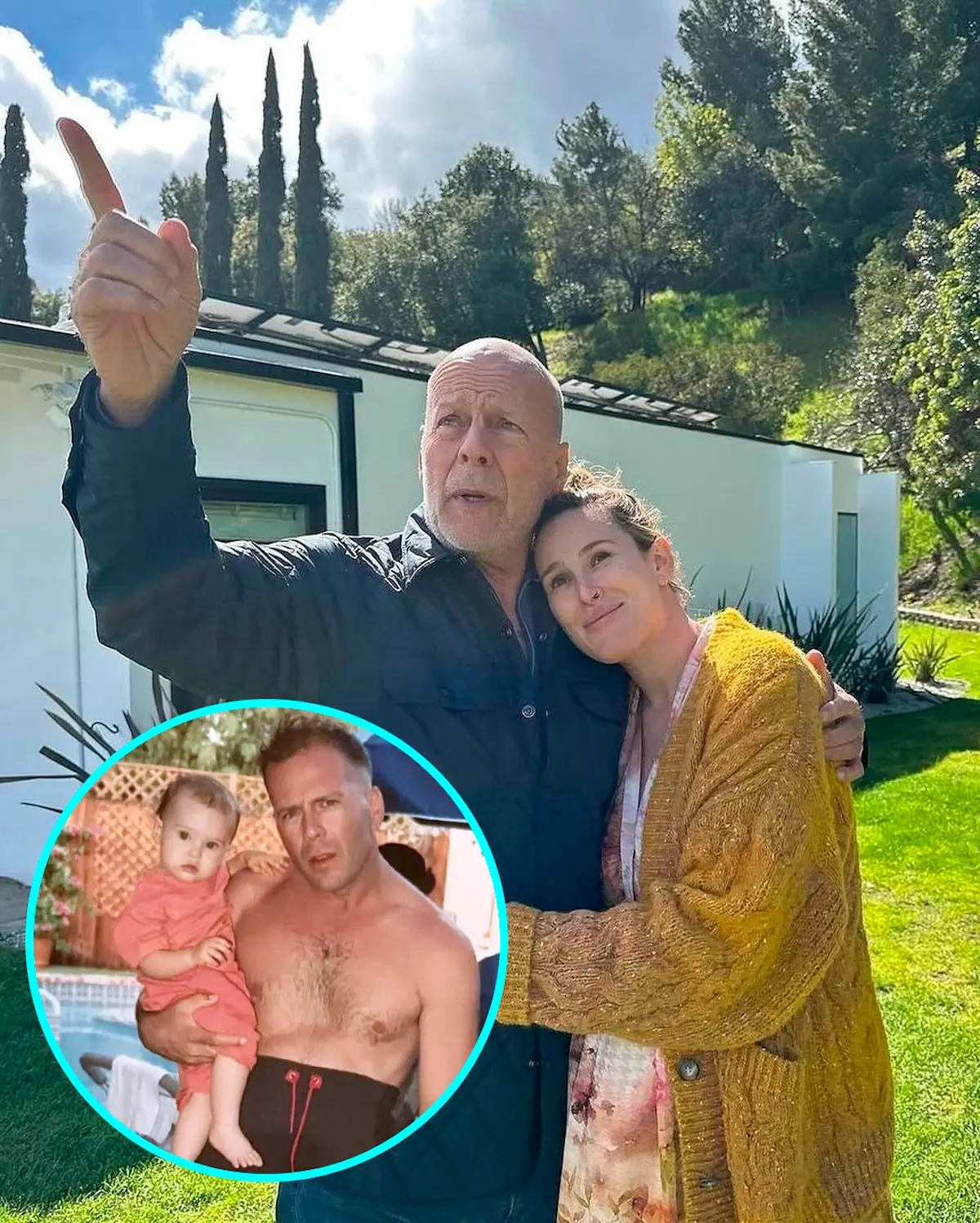 Bruce Willis con su hija Rumer