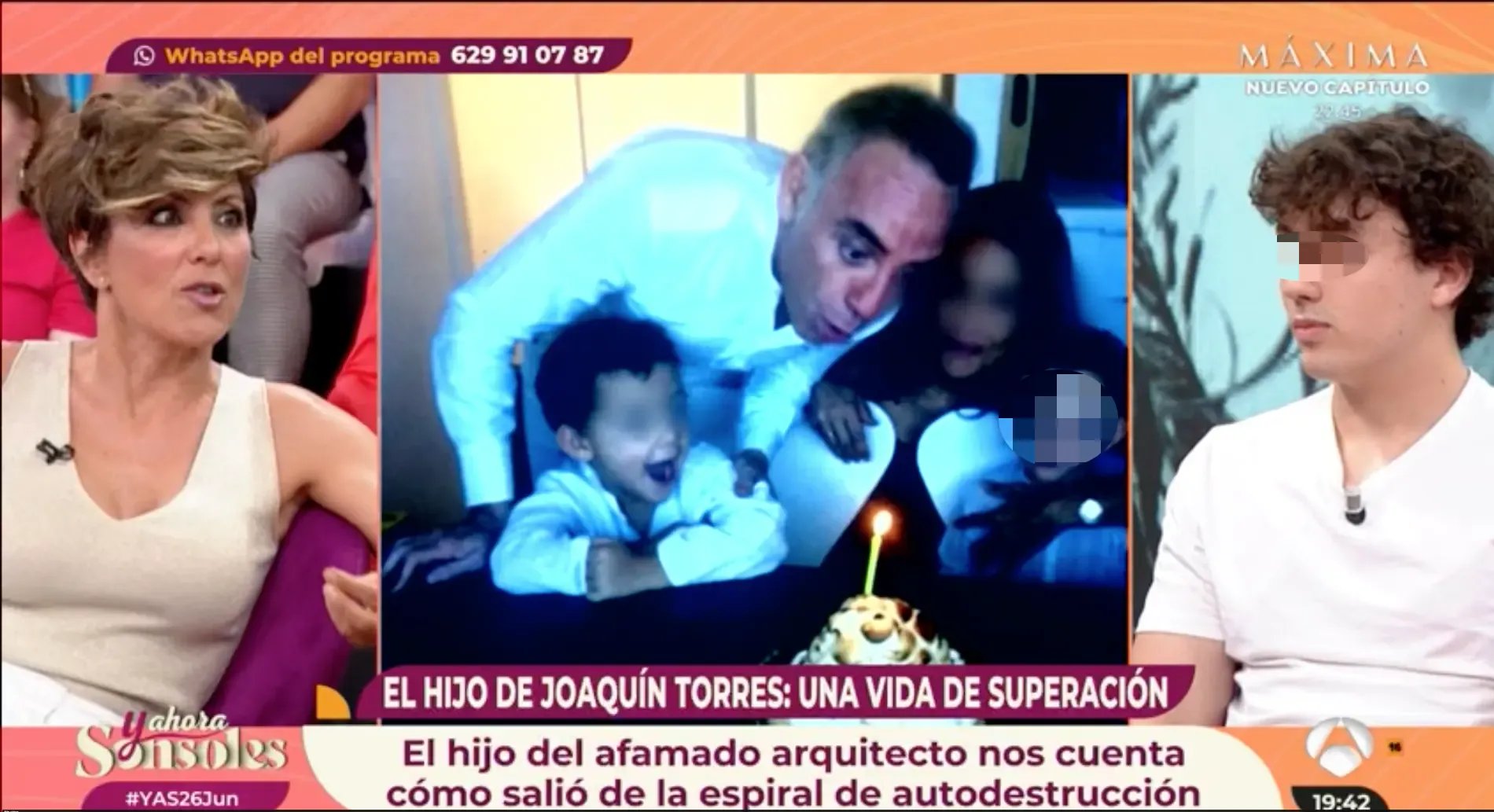 Joaquin Torres hijo problemas alcohol drogas historia superación