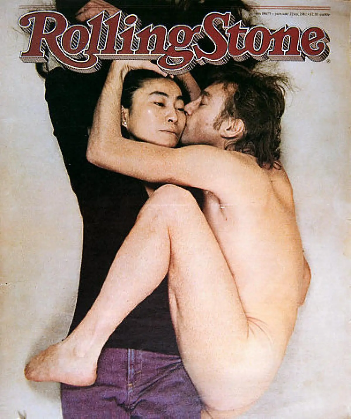 Yoko Ono y John Lennon en la portada de Rolling Stone