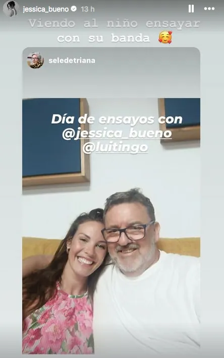 Jessica ha coincidido con Sele en los ensayos de Luitingo.