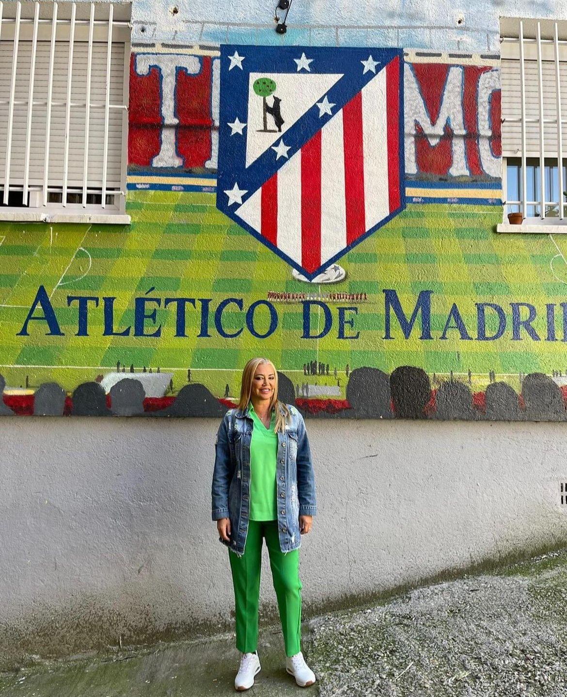 La colaboradora es una fiel seguidora del Atlético de Madrid.