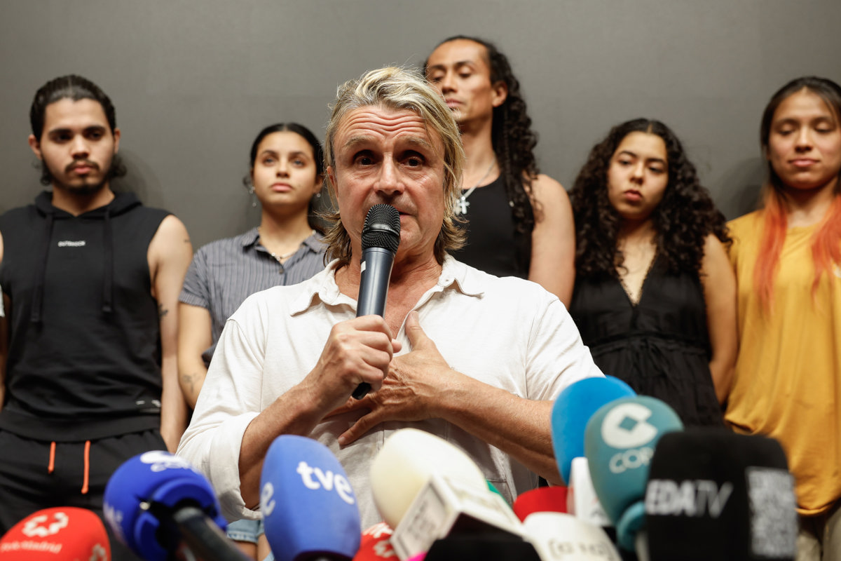 Nacho Cano, en la rueda de prensa posterior a su detención