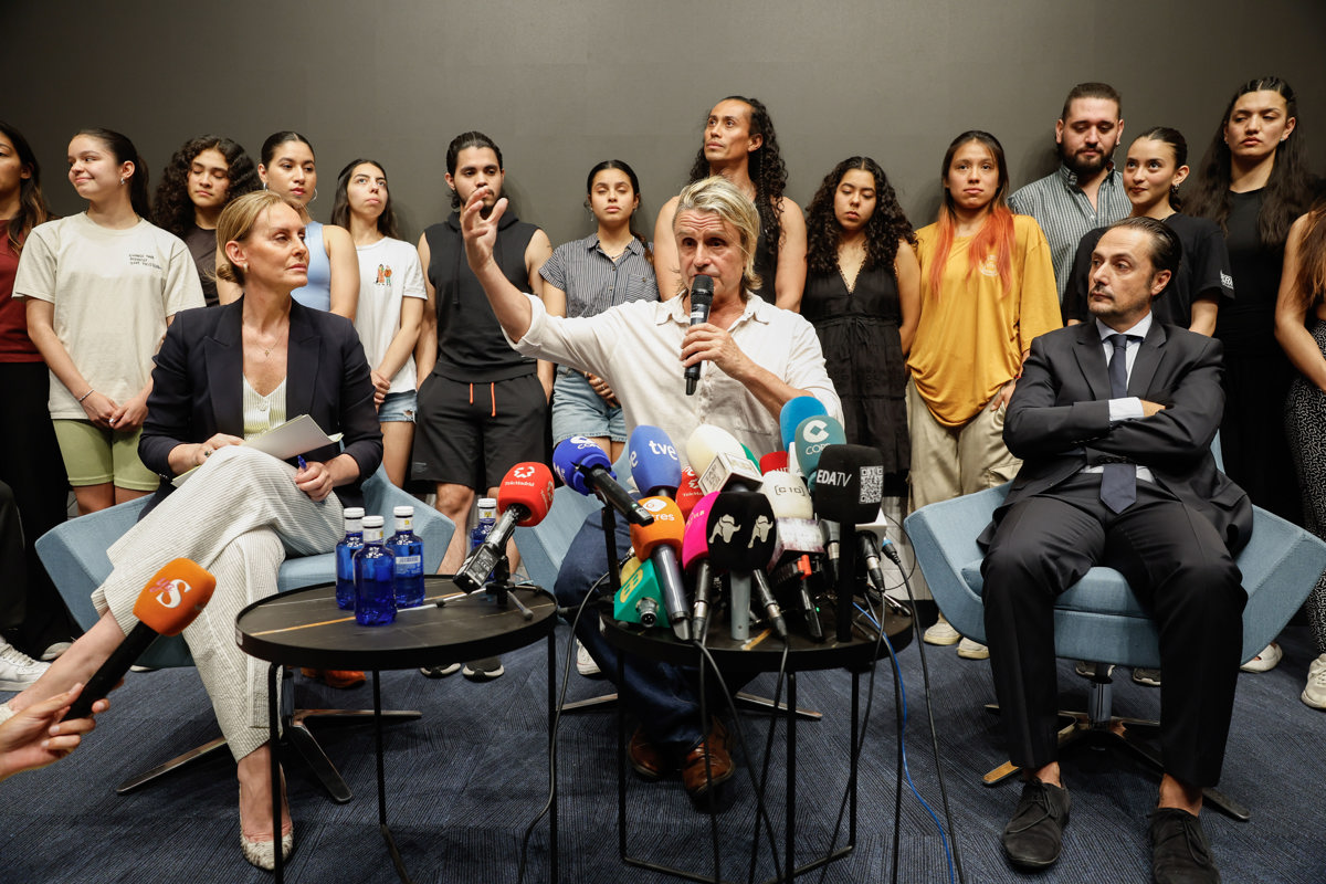 Nacho Cano, en la rueda de prensa posterior a su detención