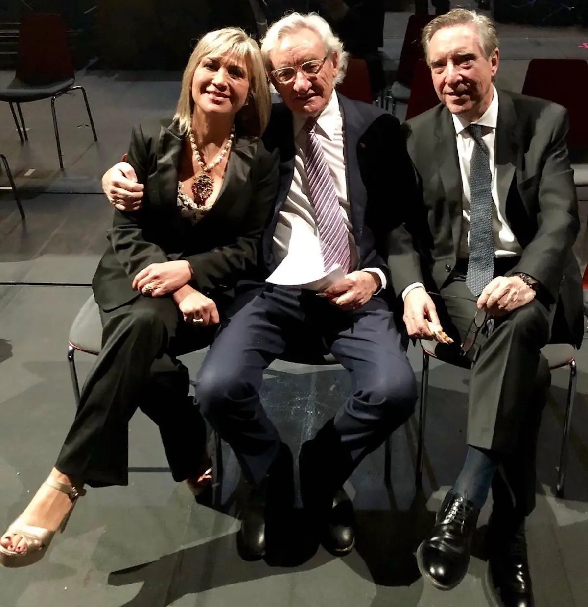 Luis del Olmo con Julia Otero y Gabilondo