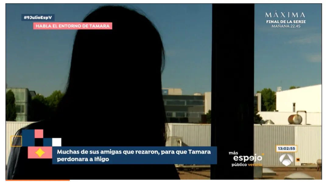 Imagen de la persona que ha dado las declaraciones sobre la relación de Tamara e Iñigo en 'Espejo Público'