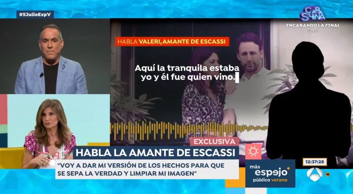 Valeri, amante de Escassi, habló en Espejo Público.