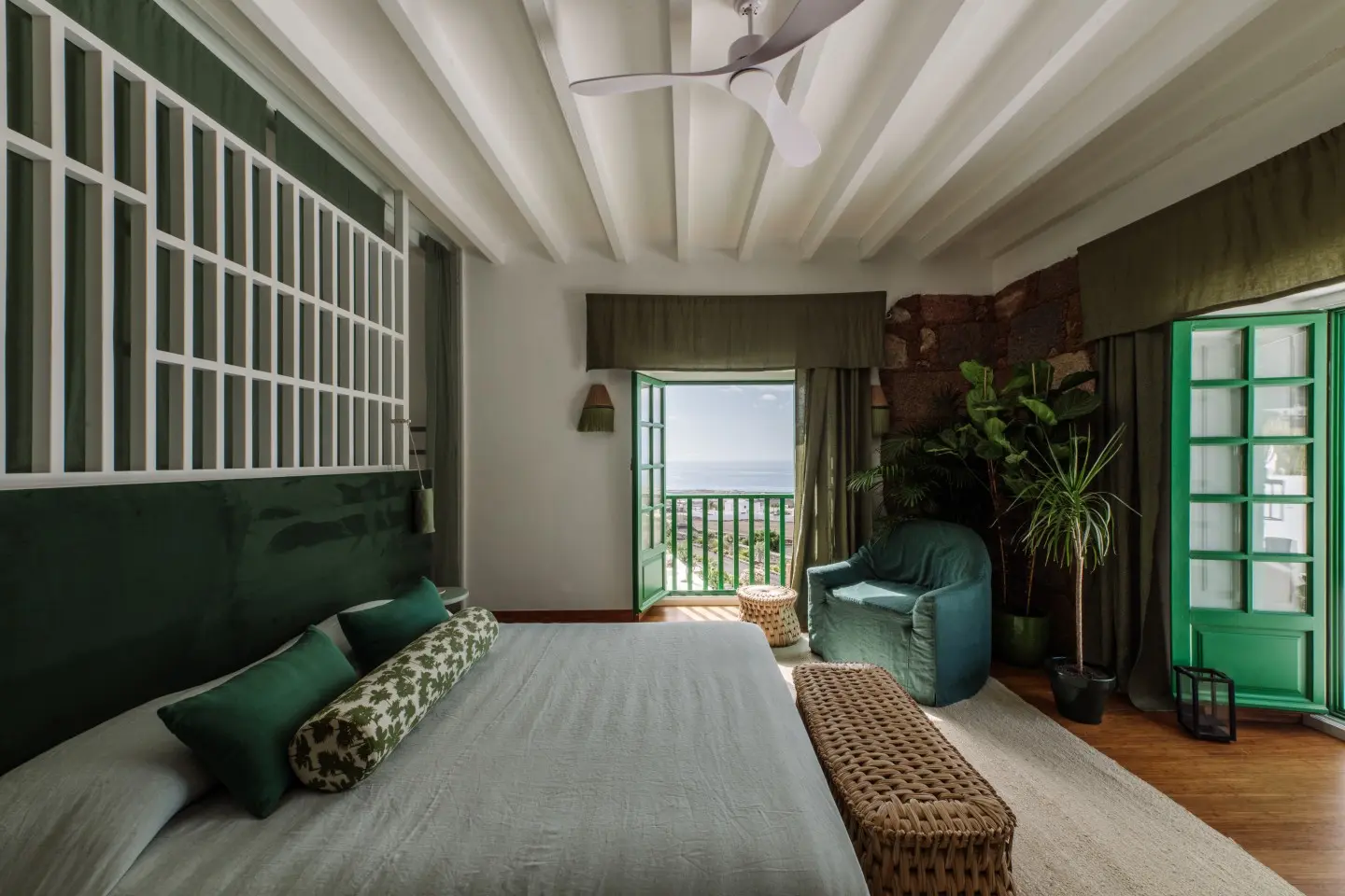 Imagen de la suite del hotel César de Lanzarote.