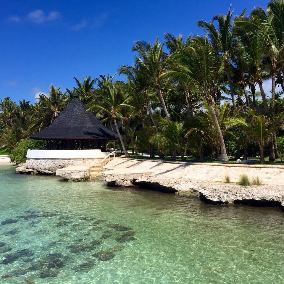 Parte de su vivienda en Punta Cana.