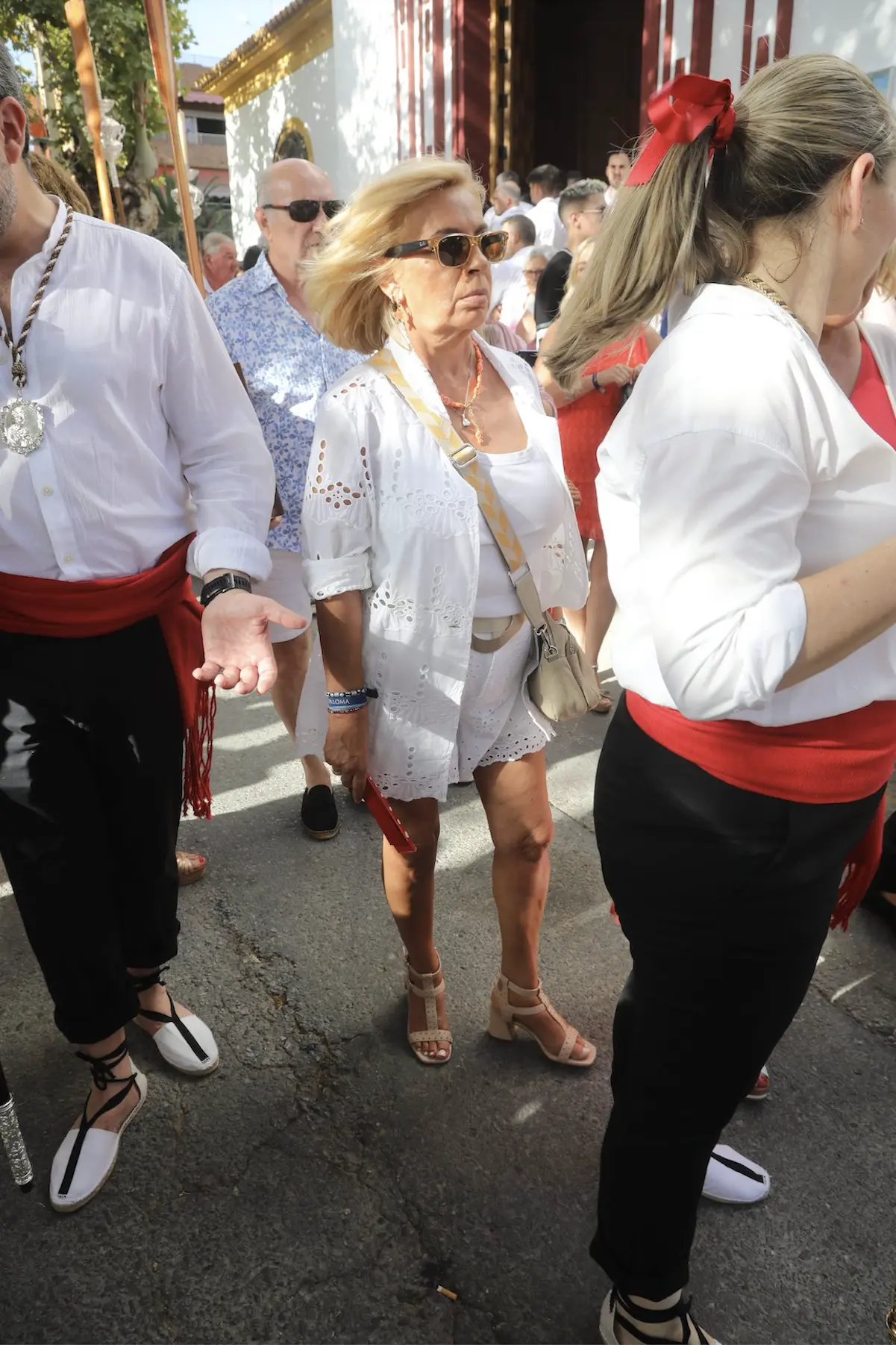 Carmen Borrego en la procesión