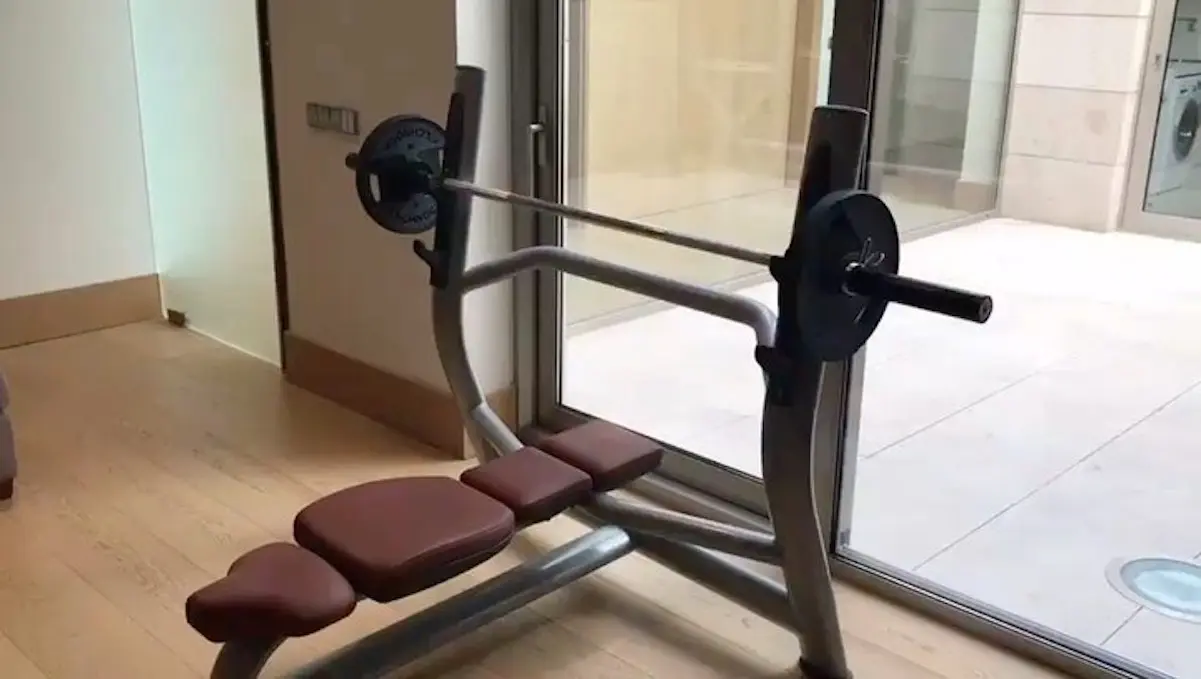 Gym de la casa de Mbappé