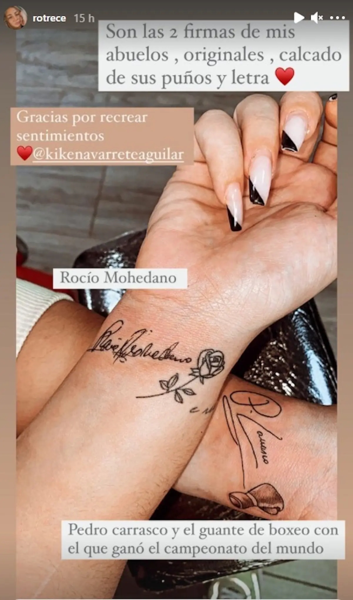 Rocio Flores tatuajes