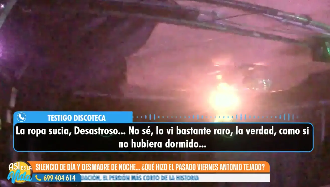 "Iba con la ropa sucia, desastroso" afirma el testigo.