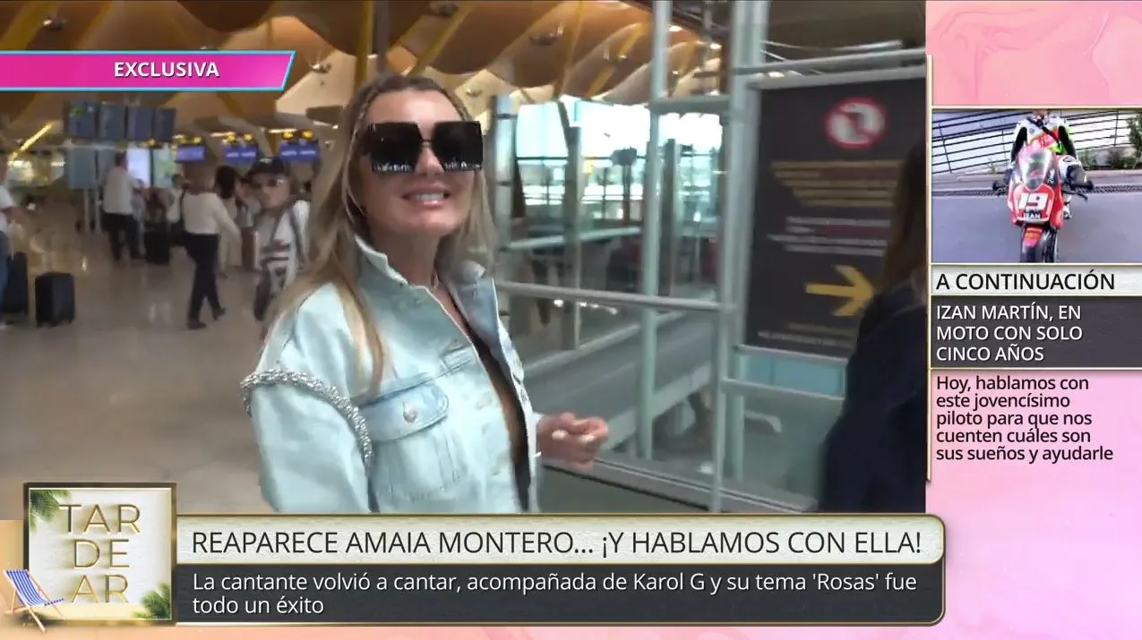 Amaia Montero habla para 'TardeAR' tras el concierto de Karol G.