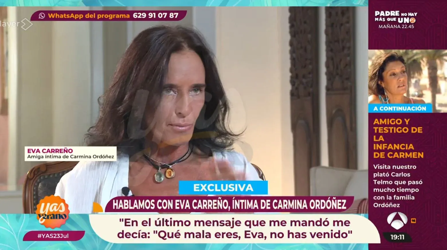 Eva Carreño en 'Y ahora, Sonsoles'.