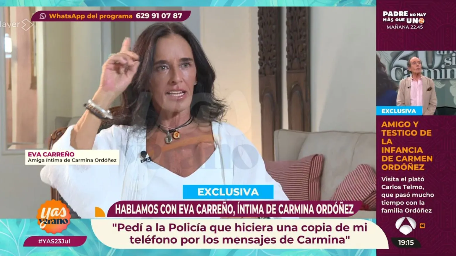 Eva Carreño en 'Y ahora, Sonsoles'.