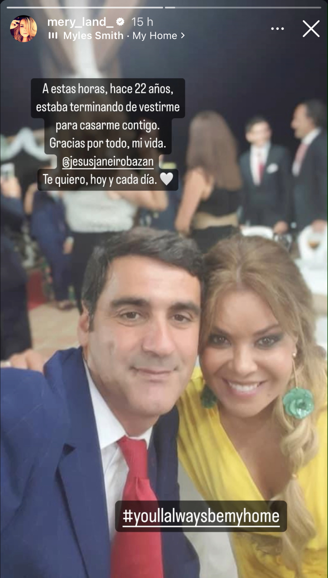 María José Campanario ha compartido en redes su ilusión por este día.