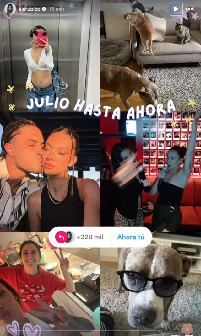 La influencer ha compartido cómo ha sido su mes de julio en imágenes.