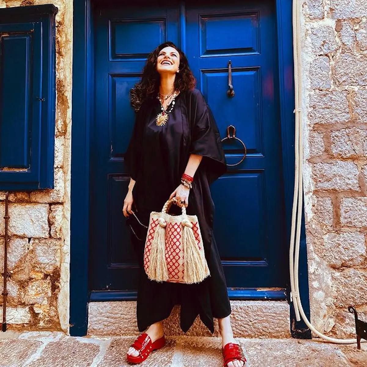 Laura Pausini de vacaciones en Grecia con su familia 8