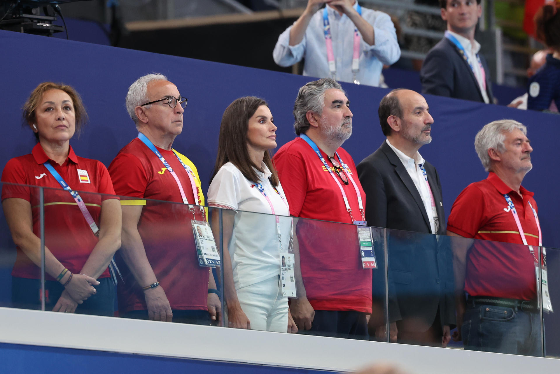 La reina Letizia  se ha mostrado orgullosa de las deportistas españolas.