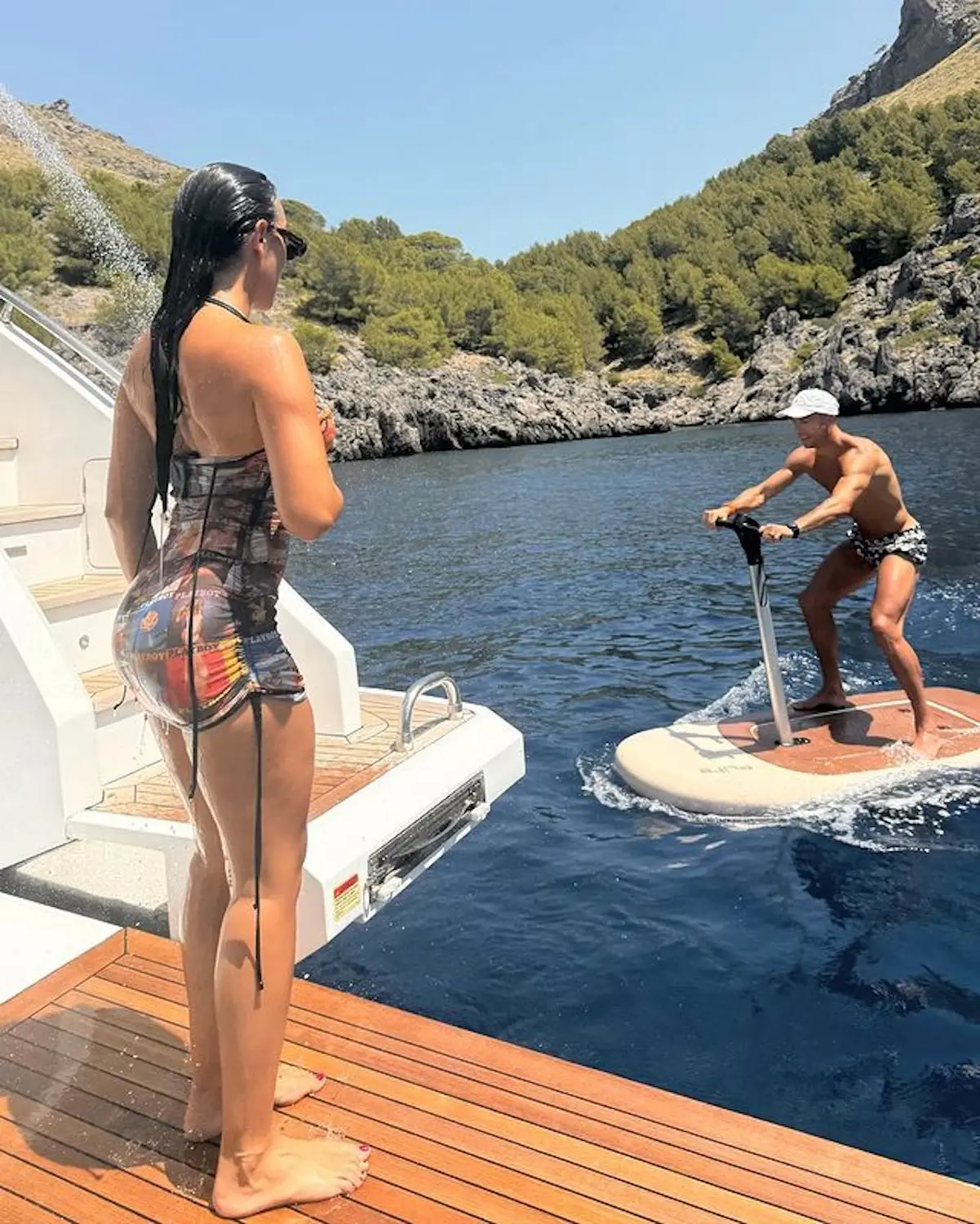 Georgina y Cristiano en Mallorca