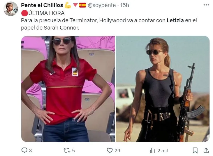 Los memes de la reina Letizia en París.