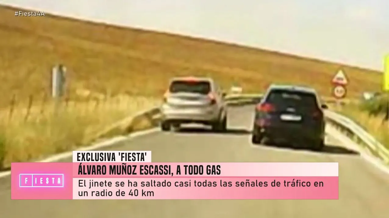 El coche de Álvaro Muñoz Escassi.